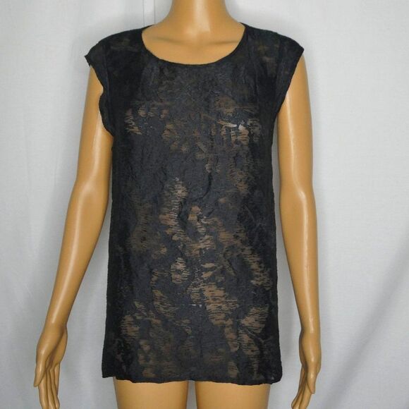 3.1 Phillip Lim Semi Sheer Open Peekaboo Back Top - Picture 1 of 7